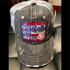 Baseball Mom embroidered cap